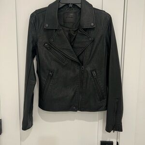 Black Leather Biker Jacket
